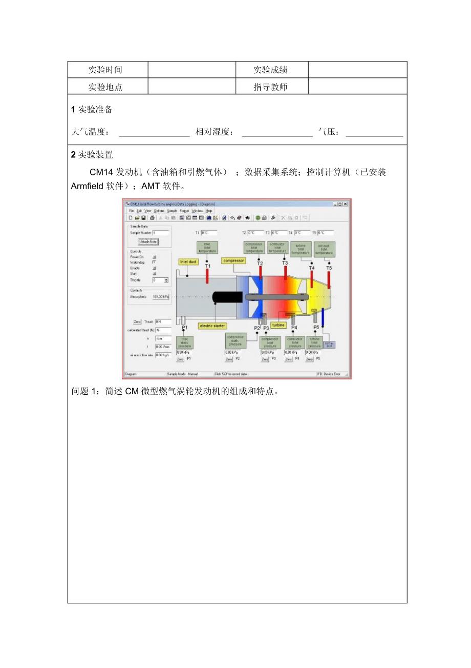 实验报告—CM14微型燃气涡轮发动机概览_第2页