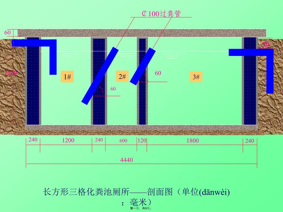 三格化粪池结构图解电子教案_第1页