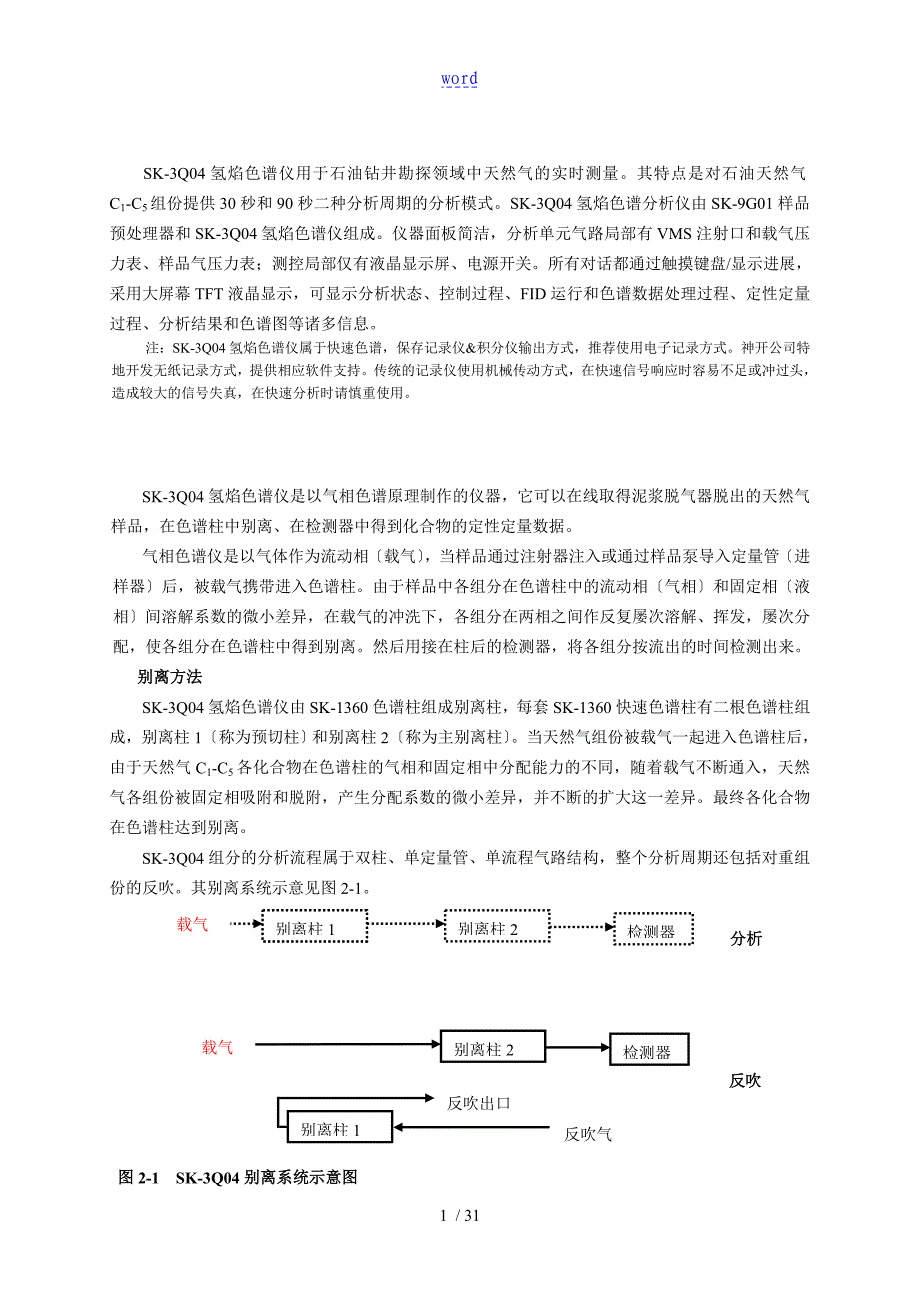 SK-3Q04氢焰色谱仪使用说明书_第3页