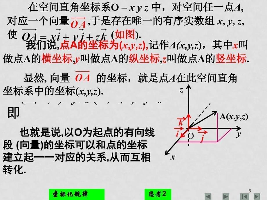 3.1.4空间向量运算的坐标表示_第5页