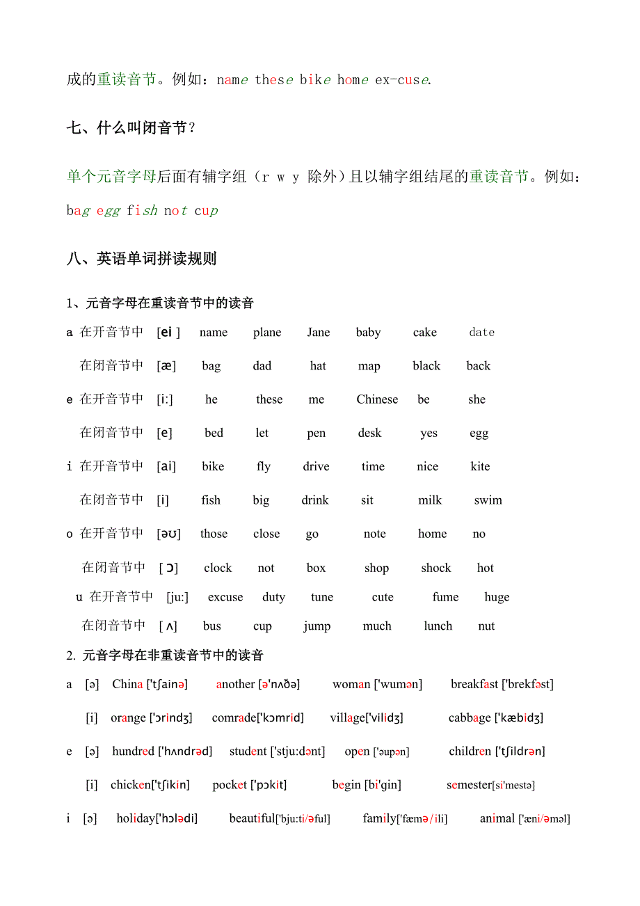 英语字母读音规则_第3页