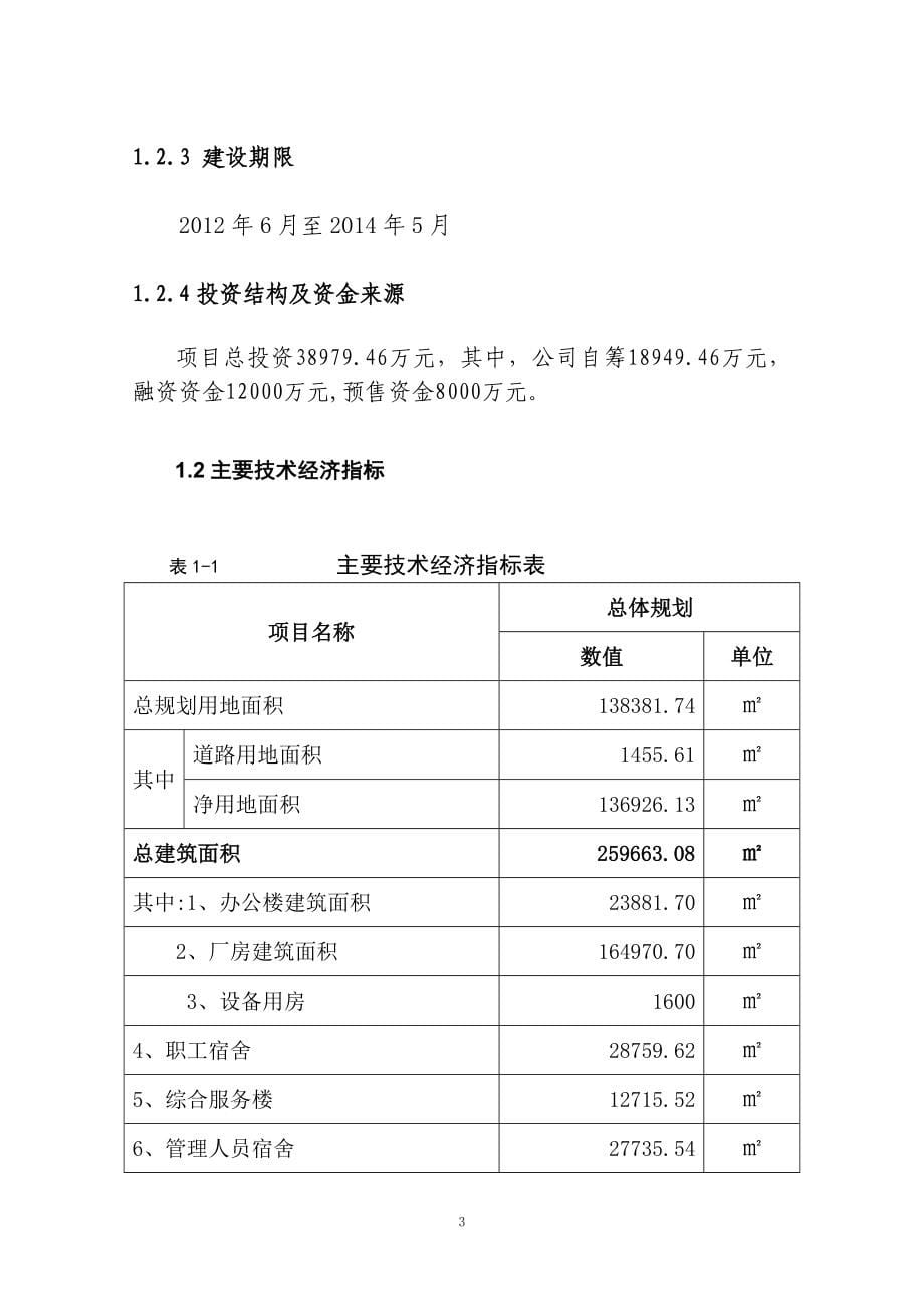 湖南XX地产开发有限公司湖南安全食品生产中心建设项目可行性研究报告_第5页