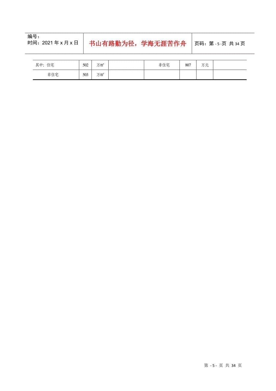 盐城市房地产统计报表XXXX年年报和XXXX年定报_第5页