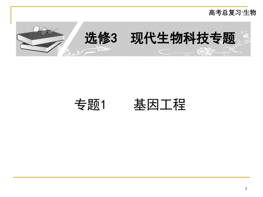一轮复习课件基因工程_第1页