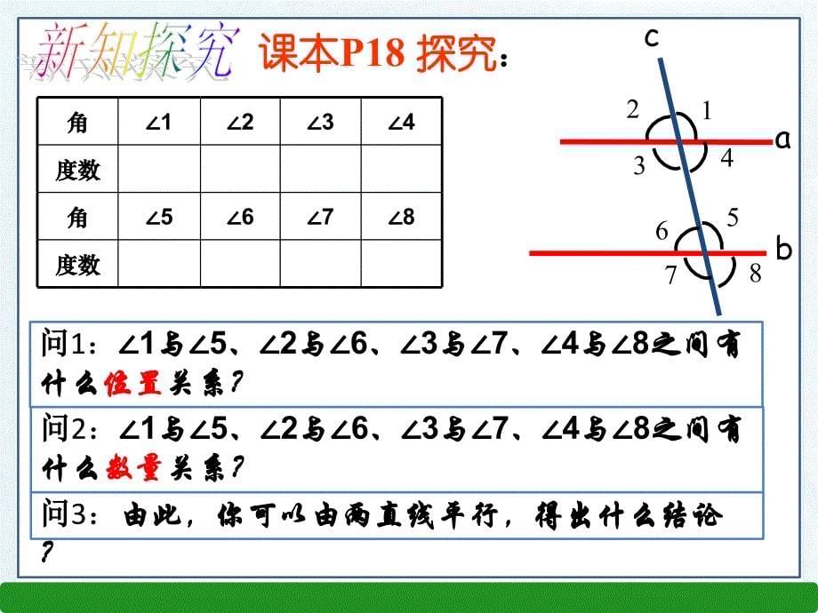 人教部初一七年级数学下册-平行线的性质-名师教学PPT课件-(3)_第5页