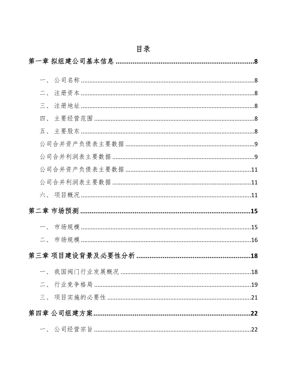 温州关于成立专用阀公司可行性研究报告(DOC 81页)_第2页