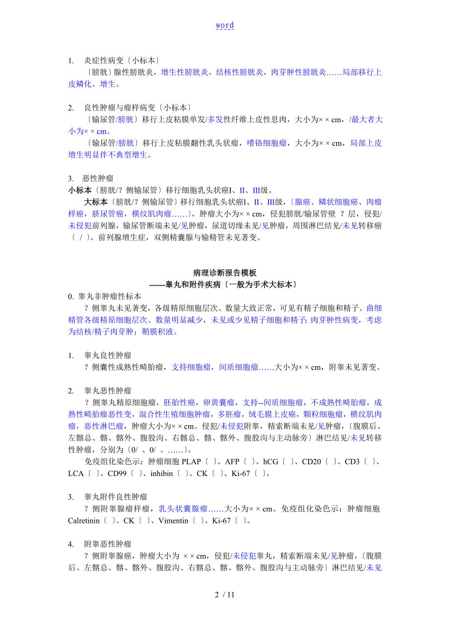 病理诊断报告材料实用模板_第2页