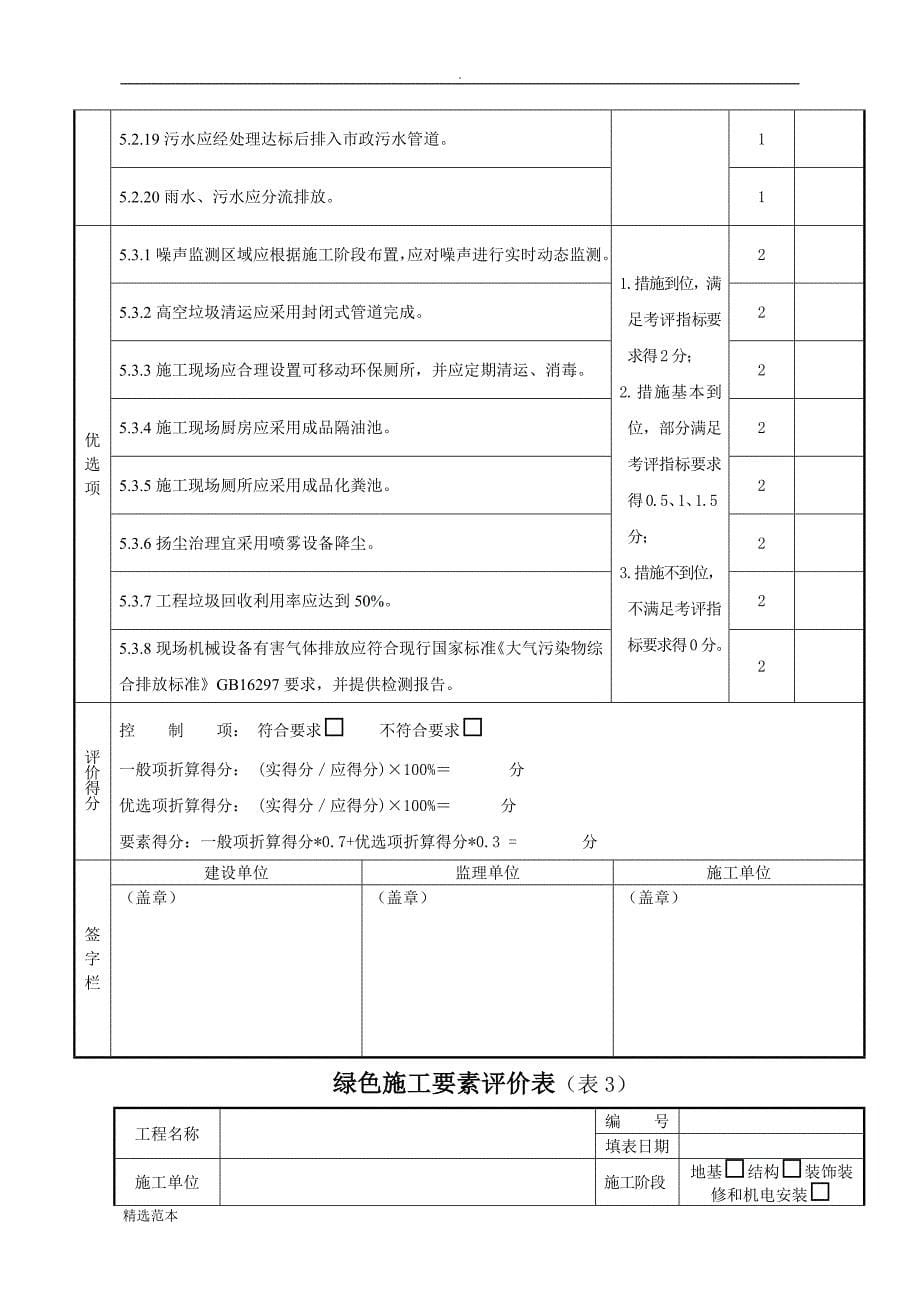 绿色施工要素评价表最新版.doc_第5页