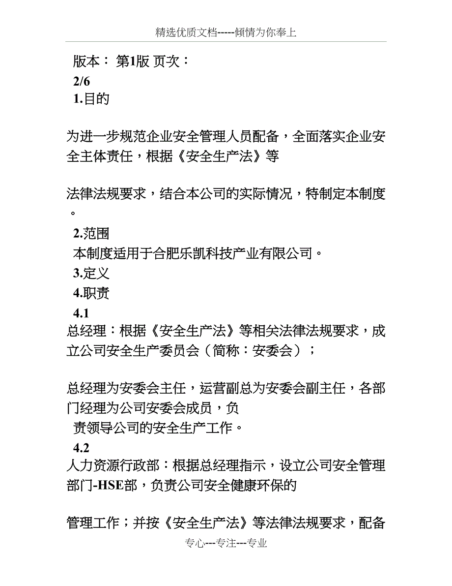 PR-31设置公司安全管理机构-配备安全管理人员的规定_第3页