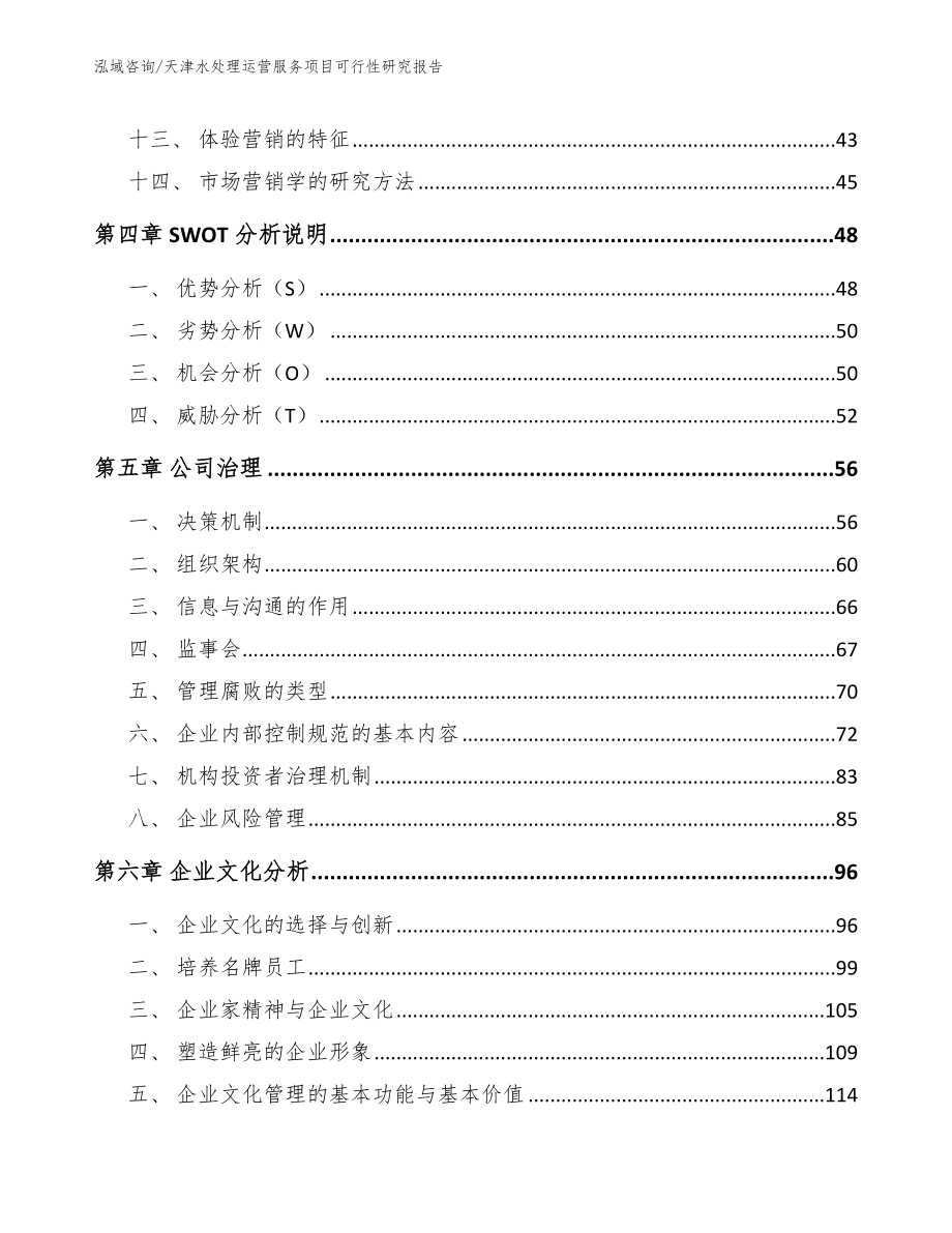 天津水处理运营服务项目可行性研究报告_模板范本_第3页