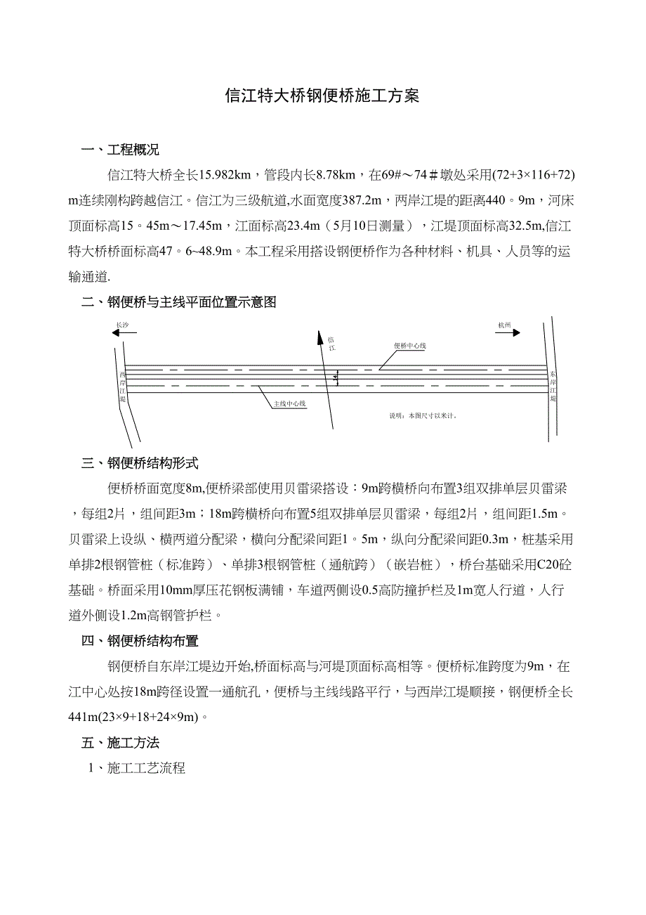 XX大桥钢便桥施工方案(DOC 17页)_第2页