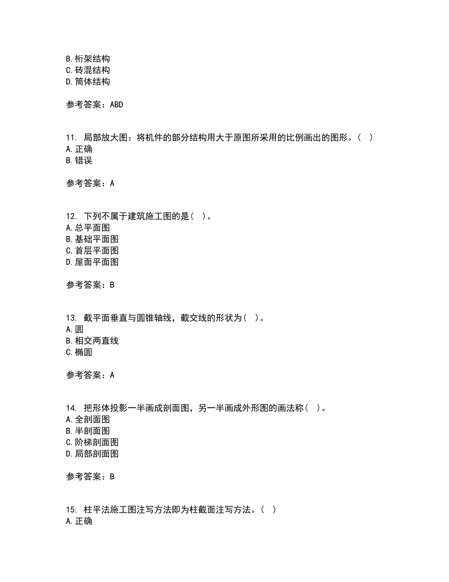 东北财经大学21秋《工程制图》在线作业三答案参考93_第3页