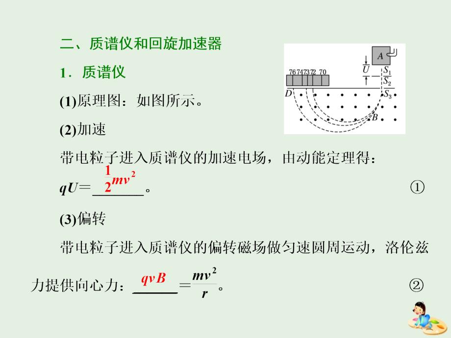 2018-2019学年高中物理 第三章 第6节 带电粒子在匀强磁场中的运动课件 新人教版选修3-1_第4页