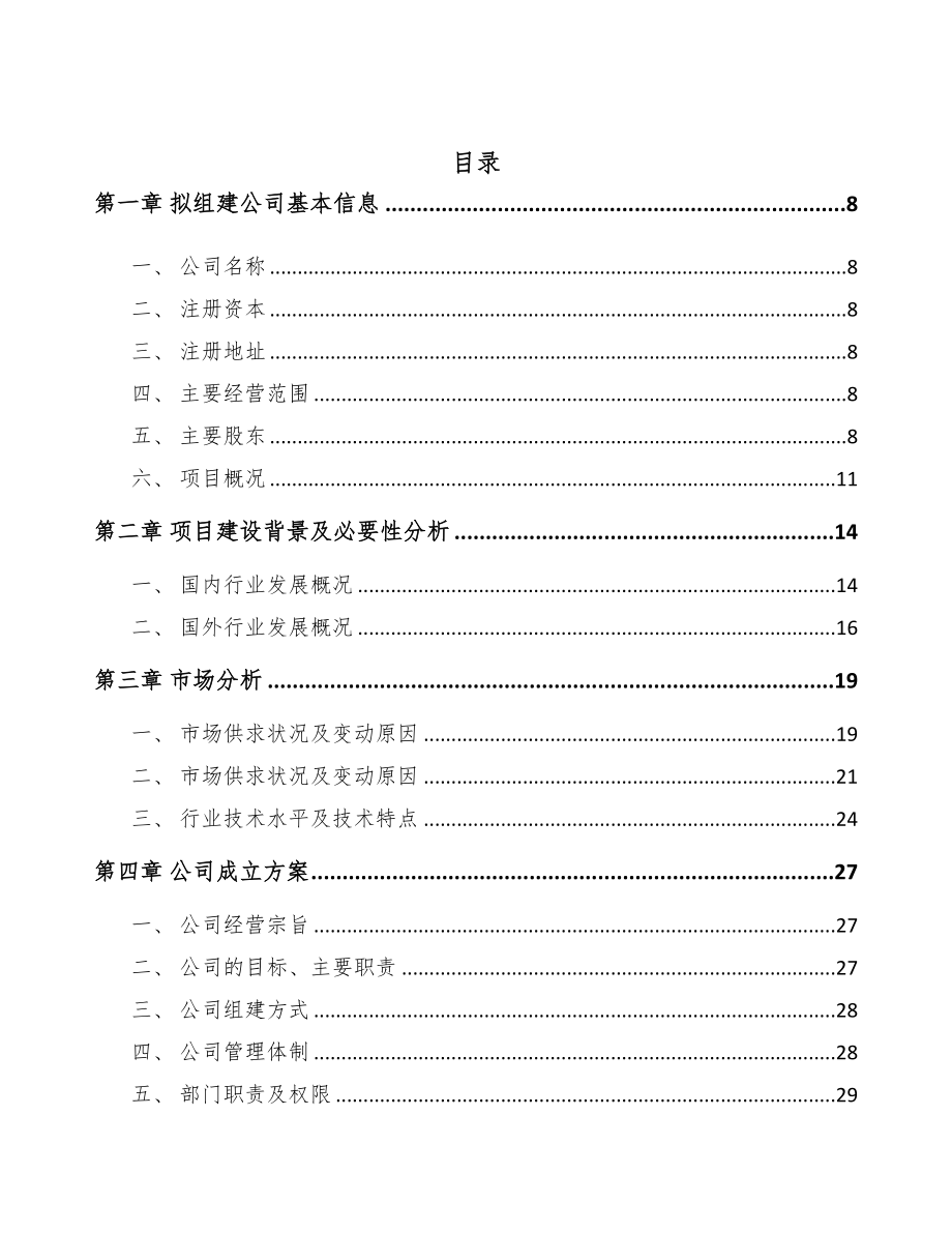 宁波关于成立镀锌板公司可行性研究报告(DOC 99页)_第3页