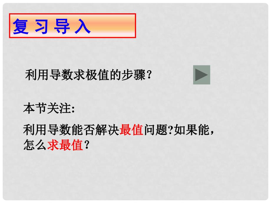 高中数学 第四章 导数应用 4.2.2 最大值、最小值问题课件3 北师大版选修11_第3页