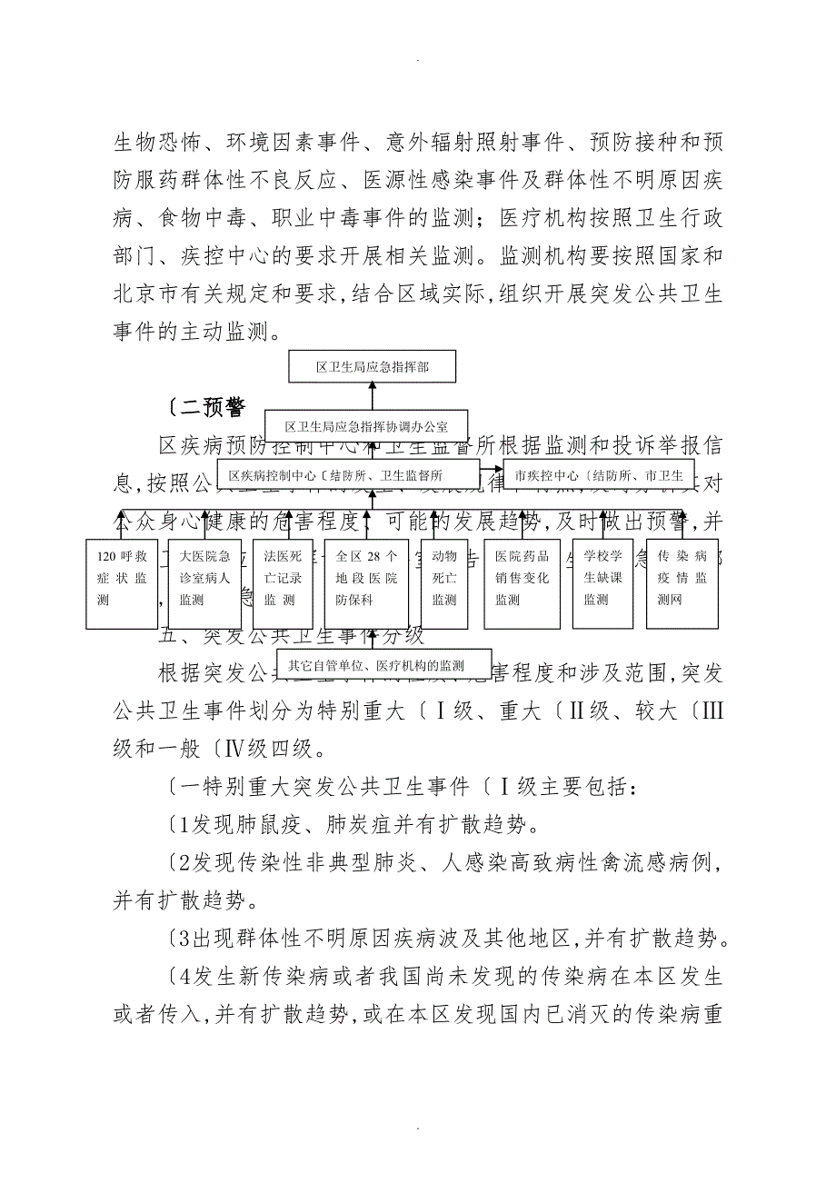 海淀区卫生局突发公共卫生事件应急处置预案_第4页