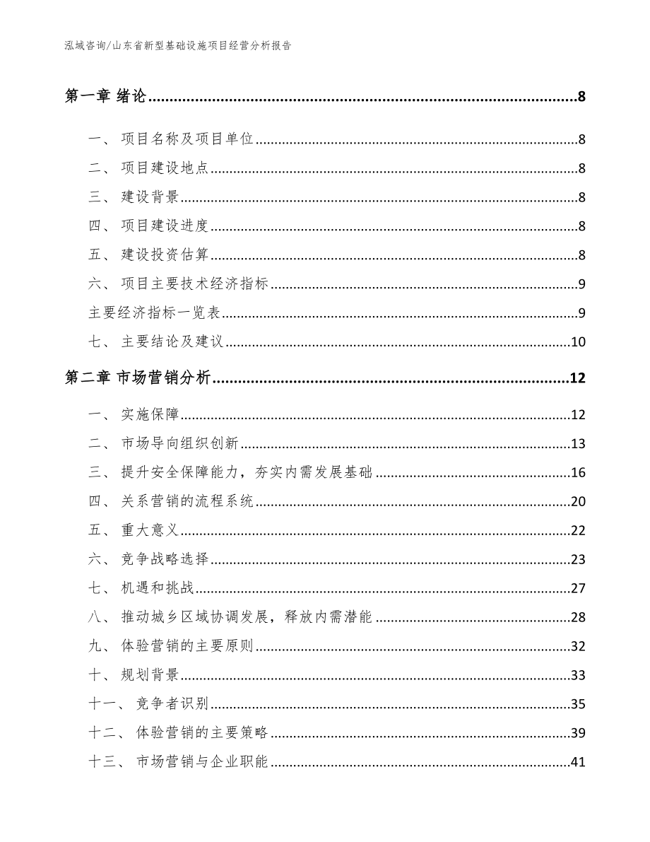 山东省新型基础设施项目经营分析报告【范文模板】_第3页