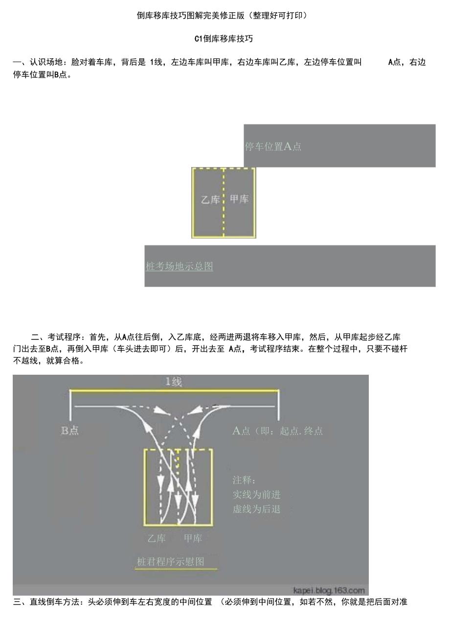 最新倒库移库技巧图解完美修正版整理好可打印_第1页