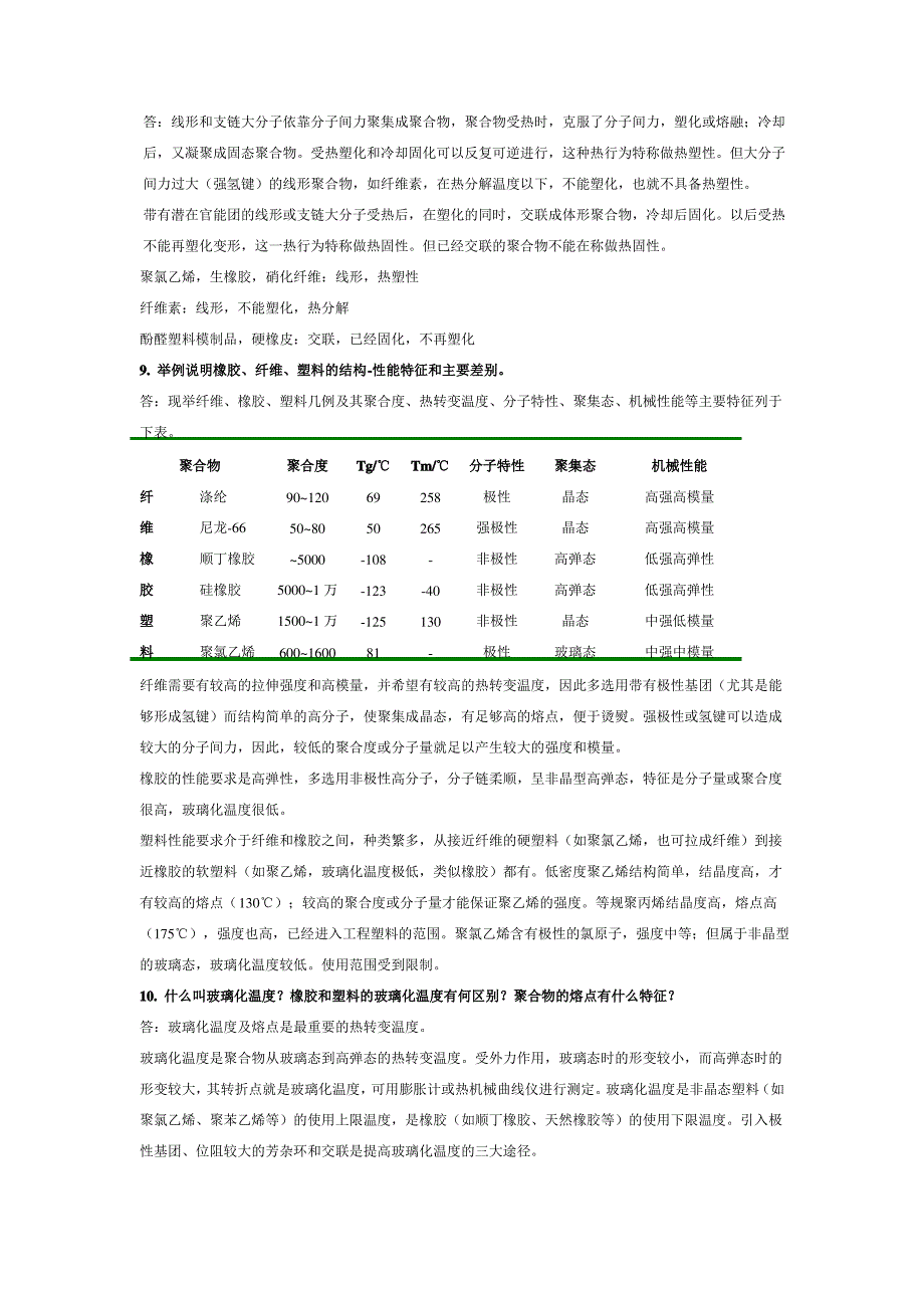 第四版《高分子化学》思考题课后答案_潘祖仁讲解_第4页