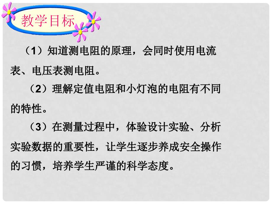 山东省聊城市九年级物理全册 17.3 电阻的测量课件 （新版）新人教版_第4页