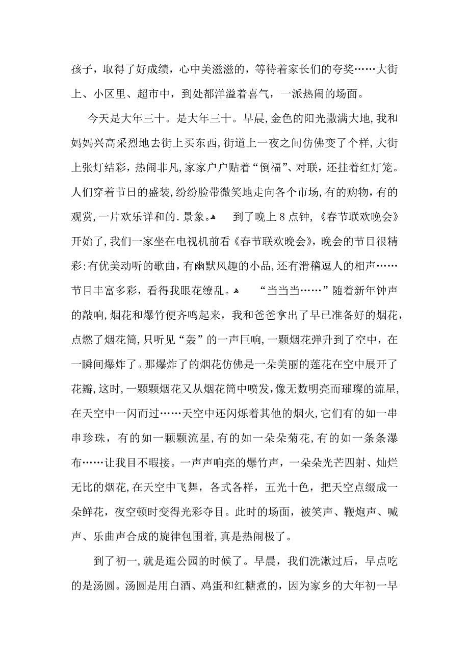高中春节作文集锦七篇3_第5页