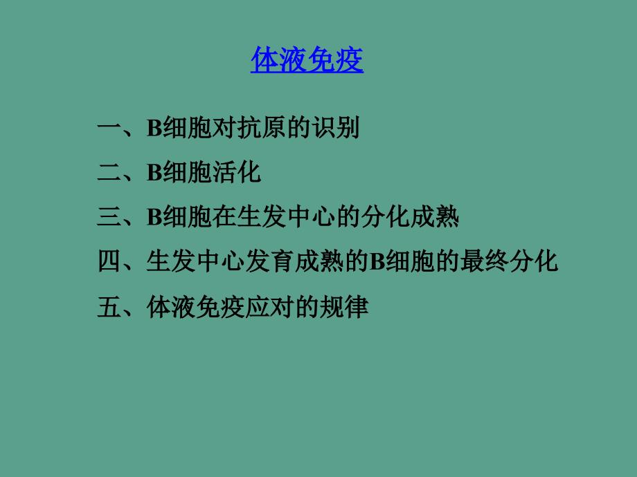 分子免疫学B细胞及其介导体液免疫应答ppt课件_第3页