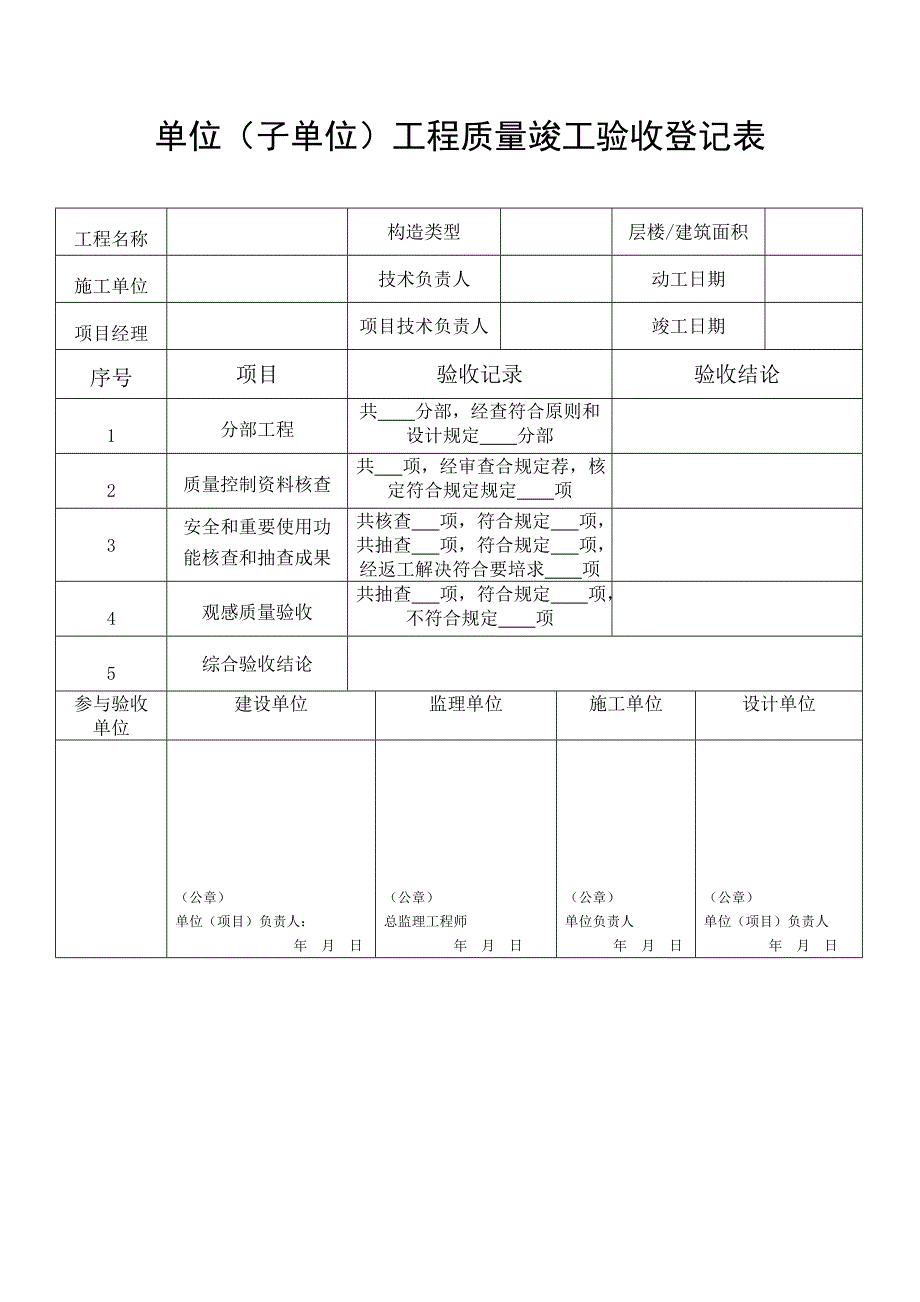 隐蔽工程验收记录表格等_第2页