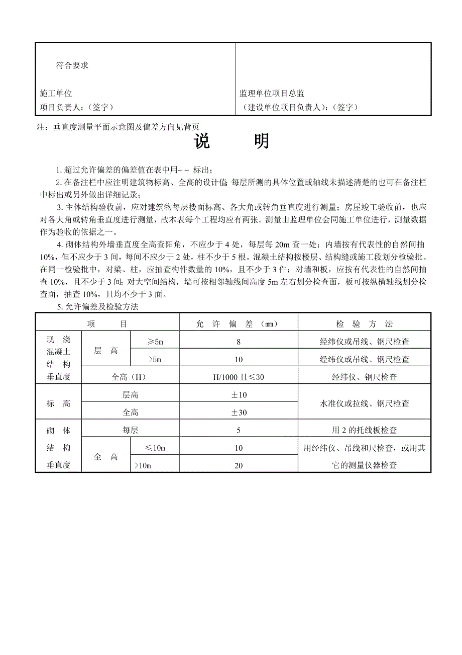 建筑物垂直度、标高、全高测量记H2标_第2页