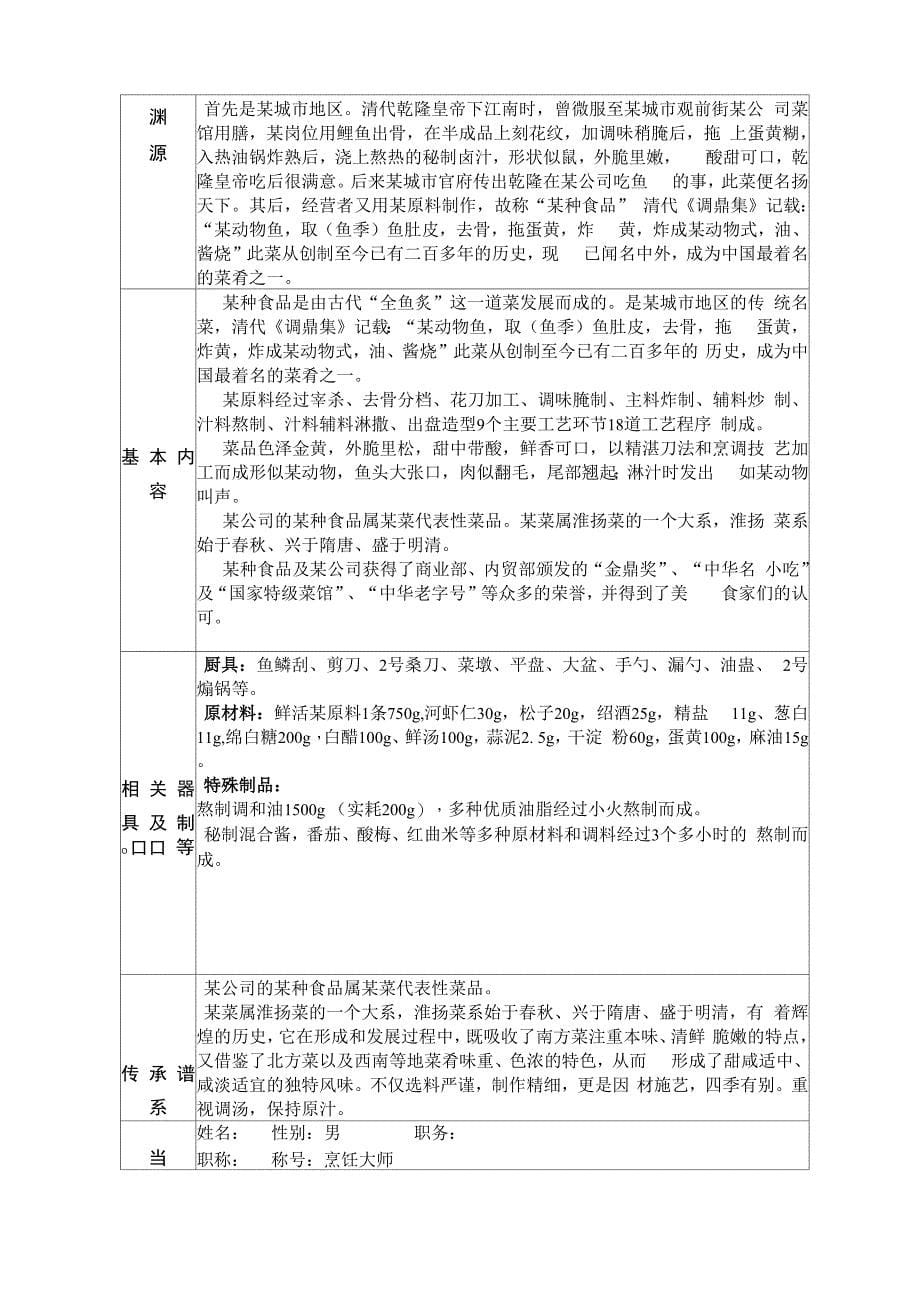 非物质文化遗产项目申报书_第5页