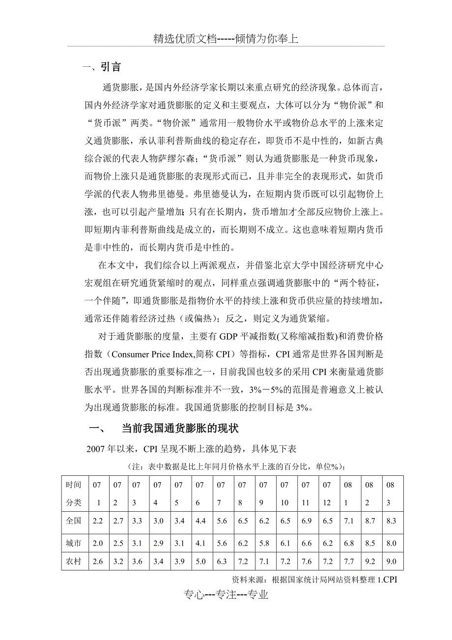 2008年我国通货膨胀的原因和解决对策(共10页)_第2页