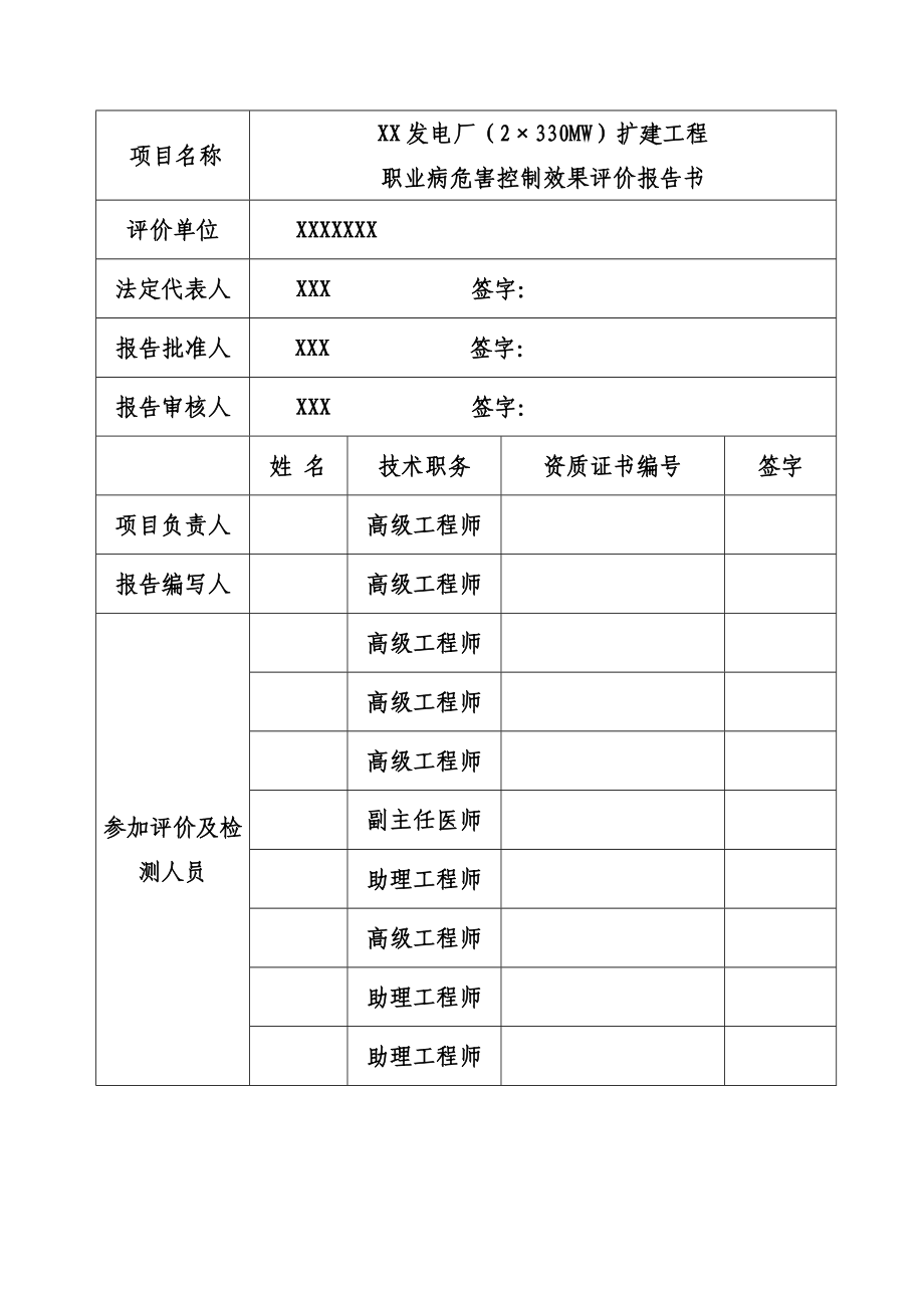 发电厂2215;330mw扩建工程职业病危害控制效果评价报告_第3页