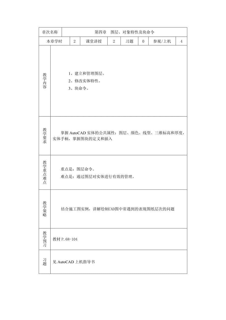 《CAD技术基础》课程授课教案_第5页