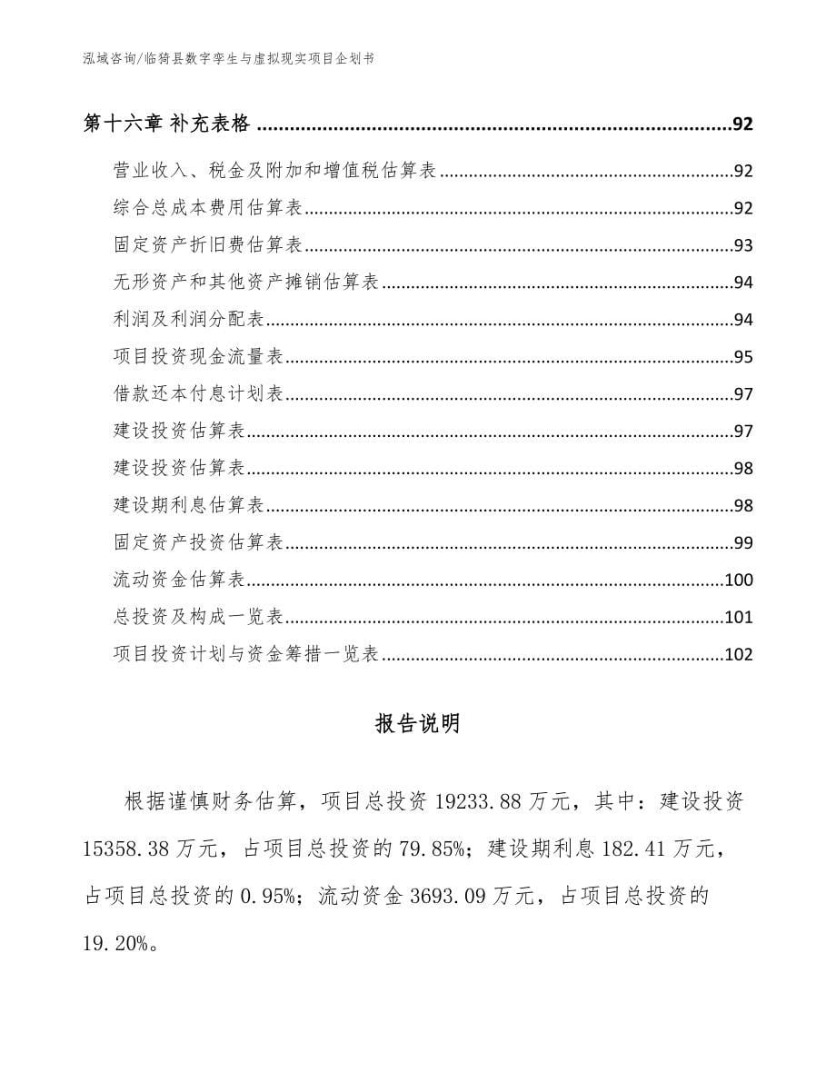 临猗县数字孪生与虚拟现实项目企划书（范文模板）_第5页