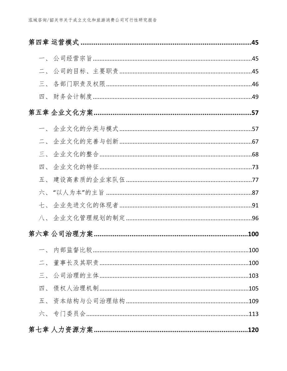 韶关市关于成立文化和旅游消费公司可行性研究报告_模板范文_第4页