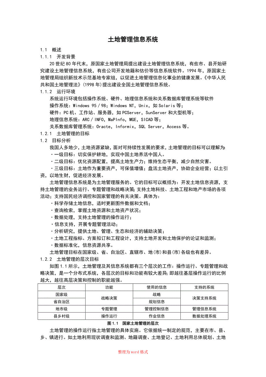 土地管理信息系统_第1页