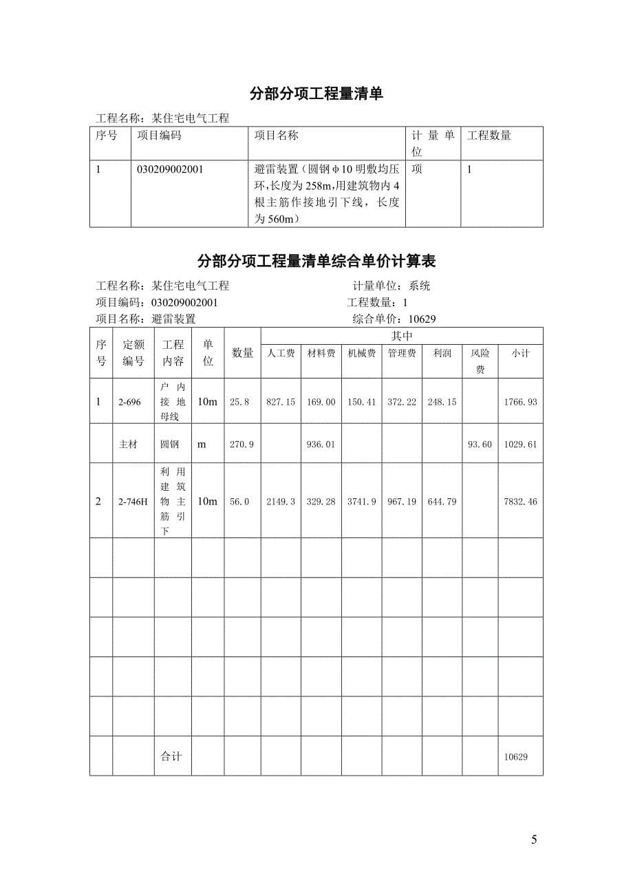 2014浙江省安装造价员计价考试真题及答案_第5页