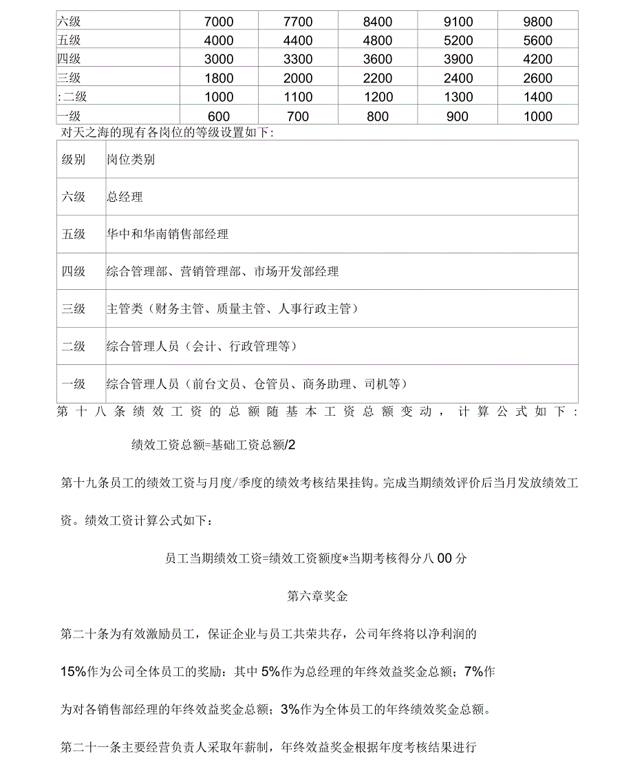 某医药有限公司薪酬办法_第3页