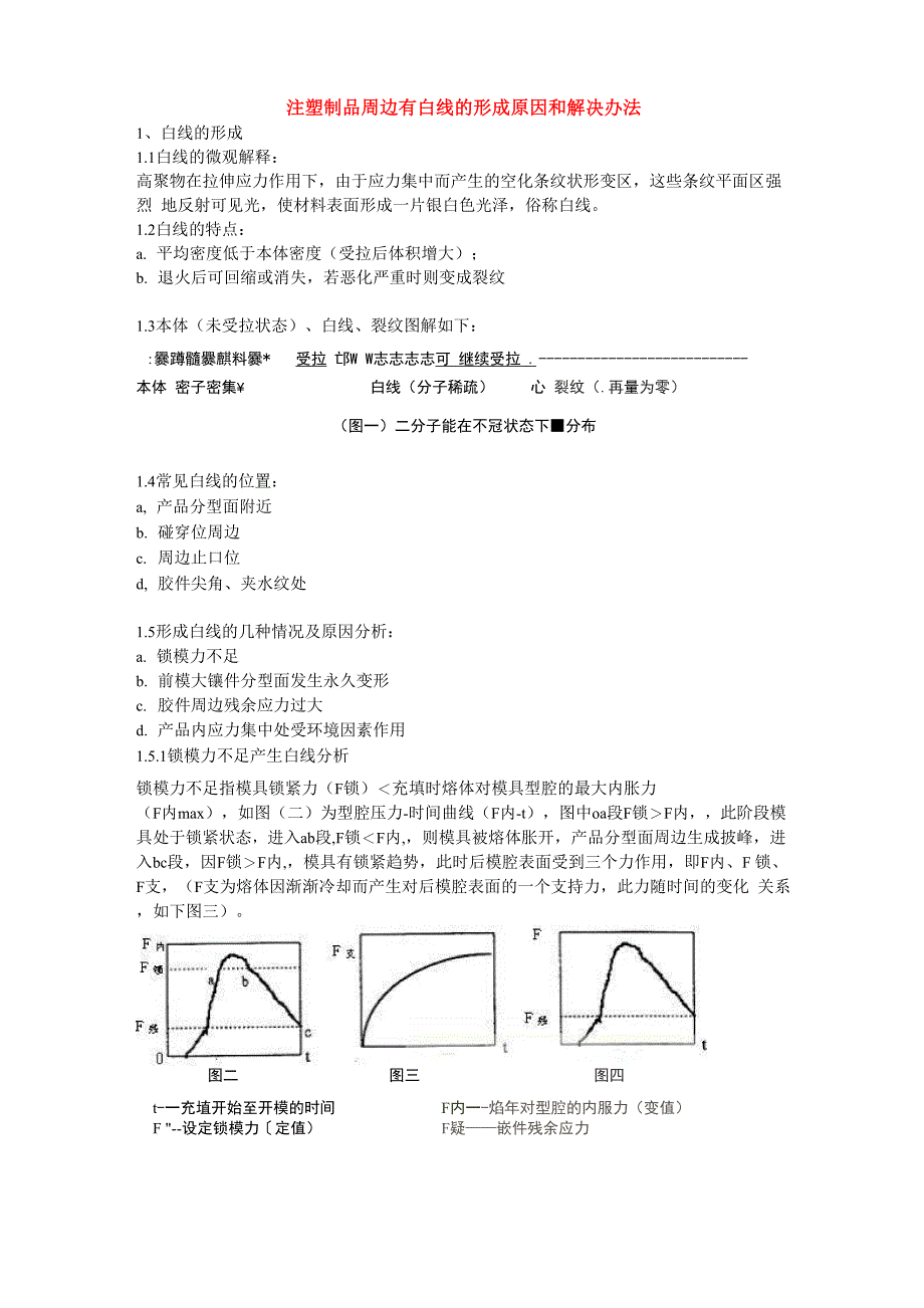 注塑制品周边有白线的形成原因和解决办法_第1页