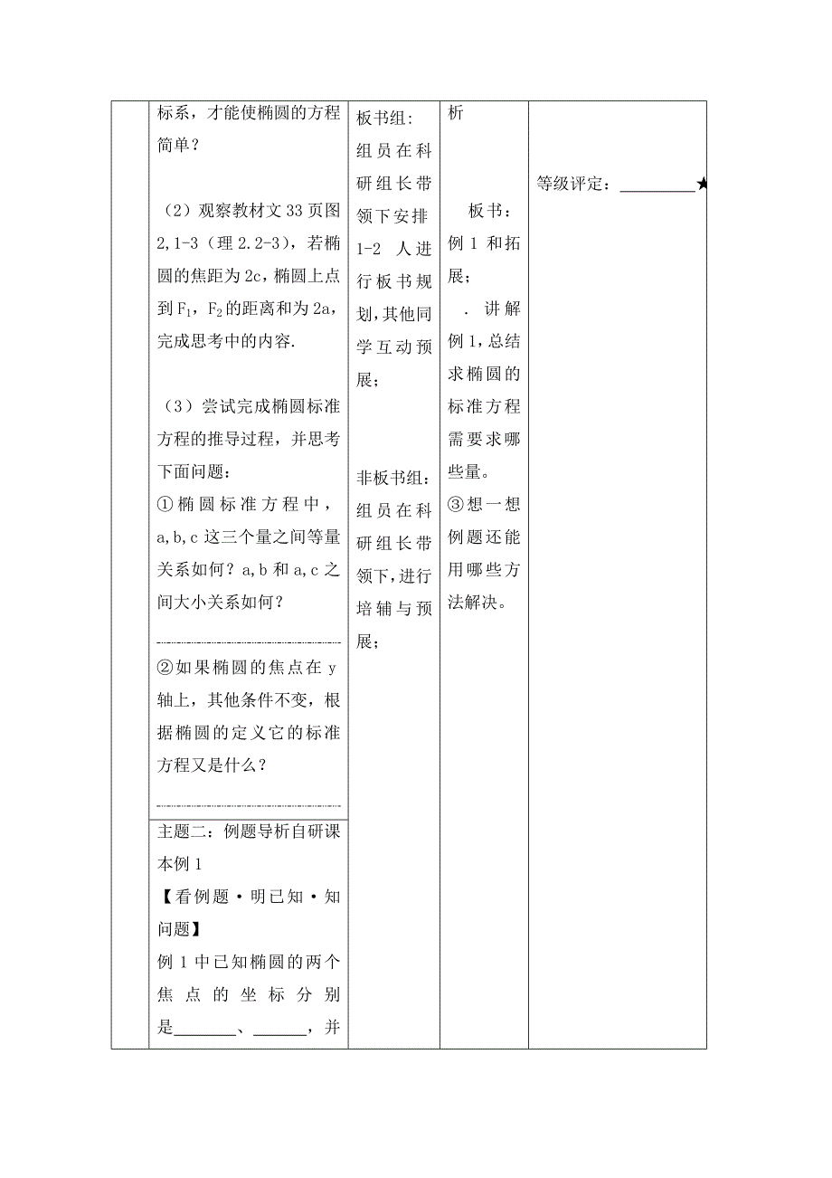 安徽省铜陵市高中数学第二章圆锥曲线与方程椭圆及其标准方程一学案无答案新人教A版选修2_第2页