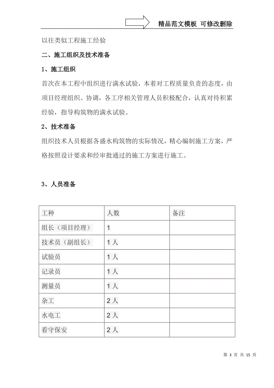 板仓污水厂水池满水试验方案_第3页