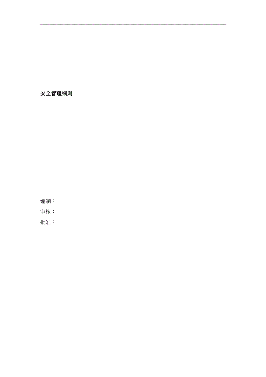 安全管理细则(再修1)_第1页