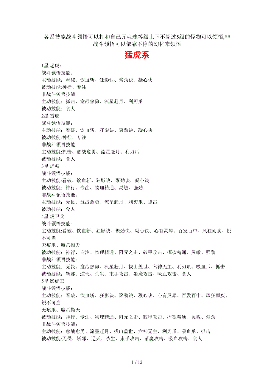 天下3各系元魂珠技能领悟方法_第1页