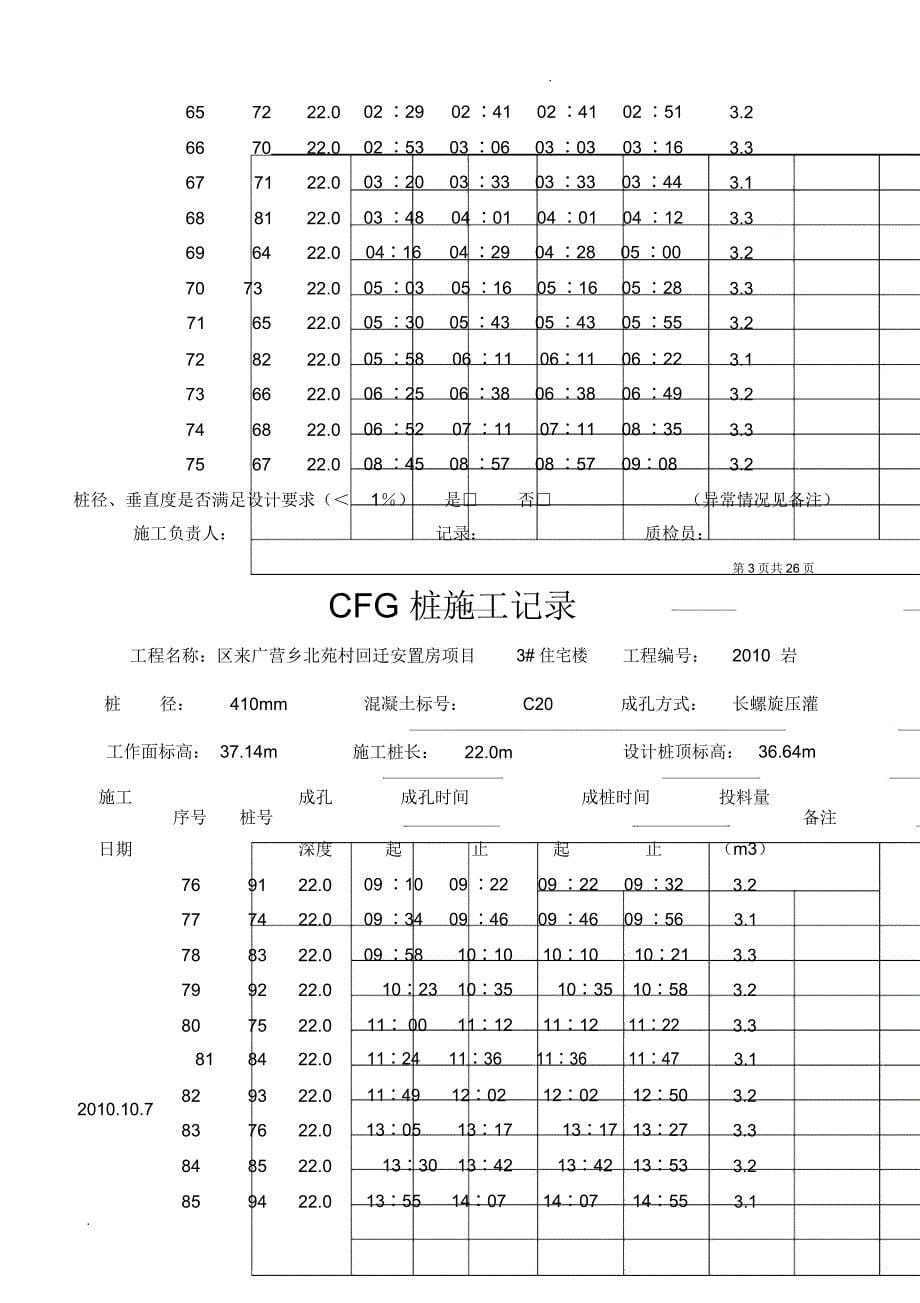 CFG桩施工记录_第5页