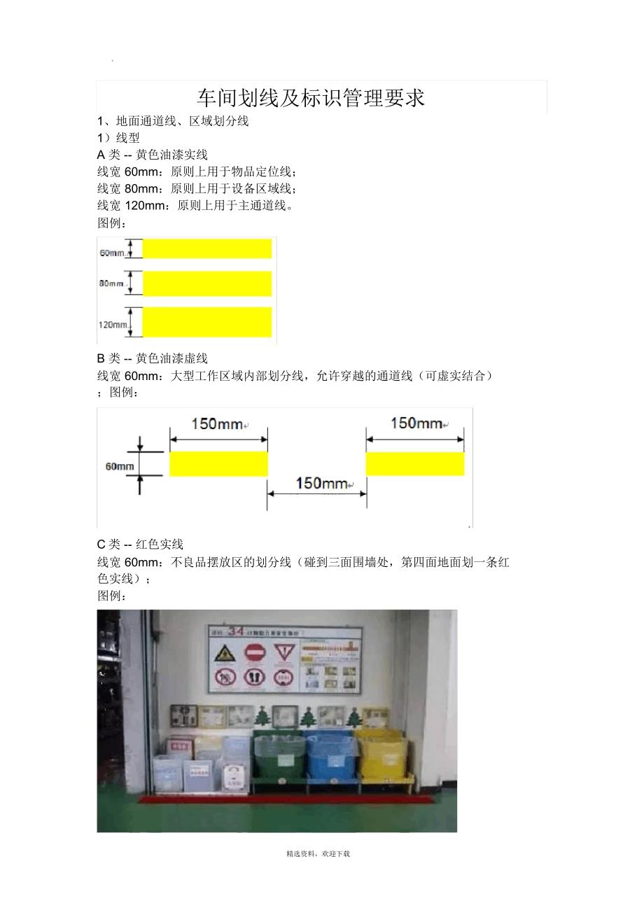 车间划线及标识管理要求_第1页