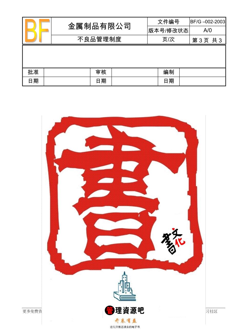 【管理精品】002不良品管理制度_第3页