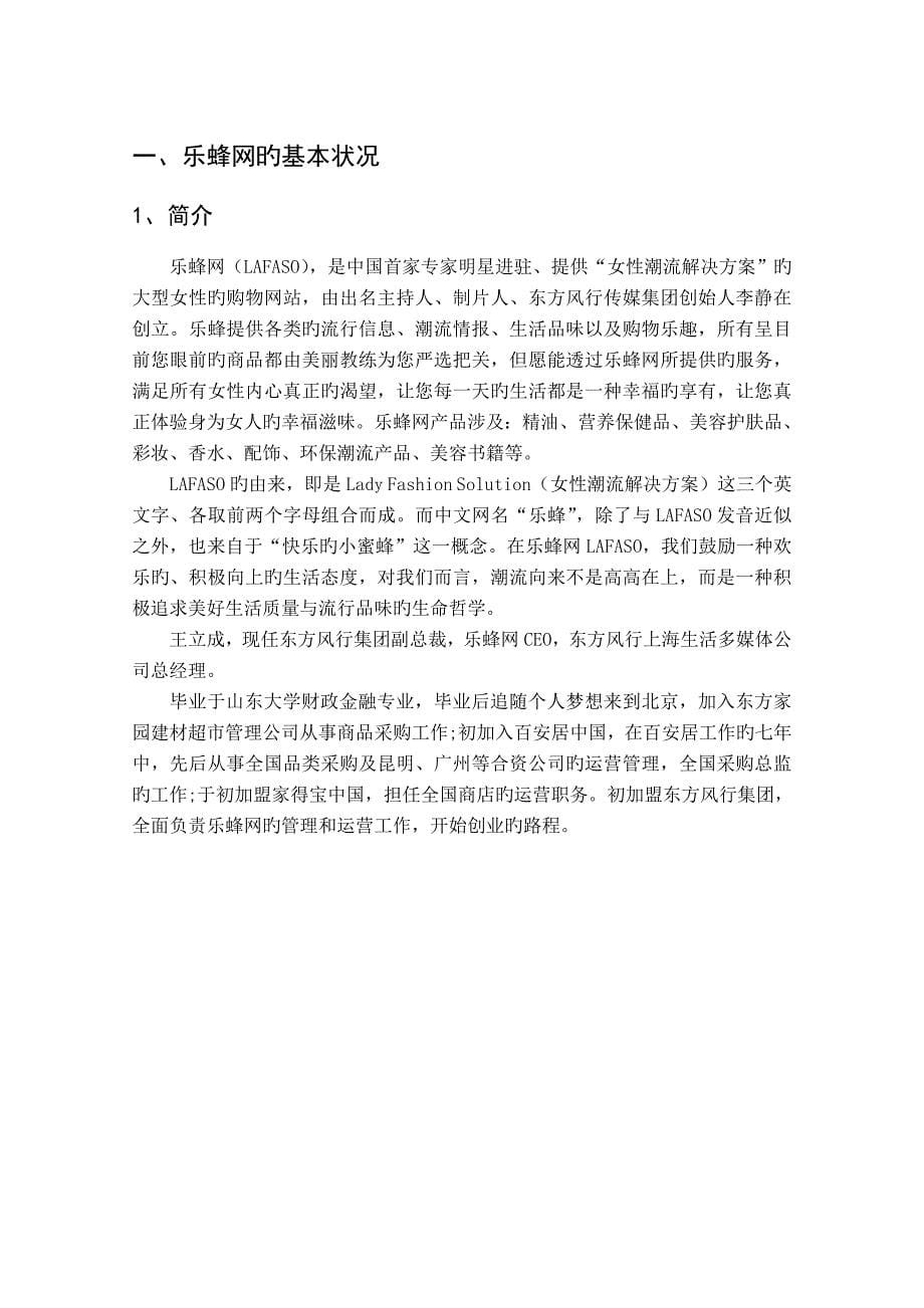 乐蜂网调研报告_第5页