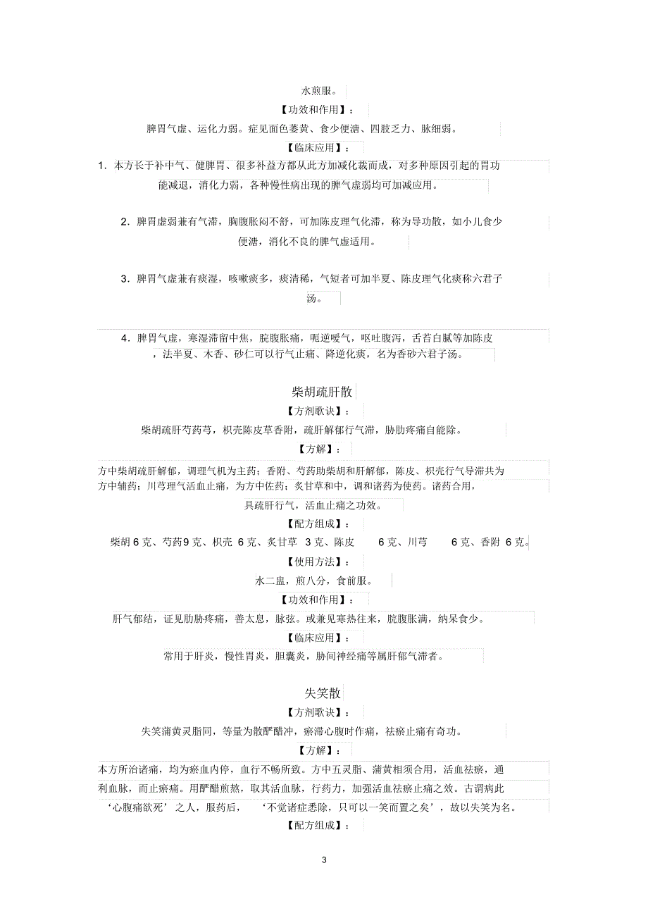 中医妇科常用方歌,方解精编版_第3页