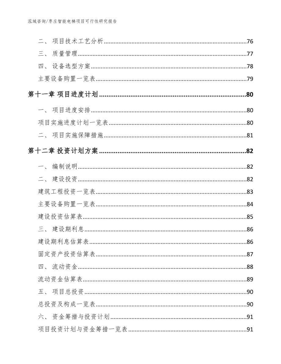 枣庄智能电梯项目可行性研究报告【模板范本】_第5页