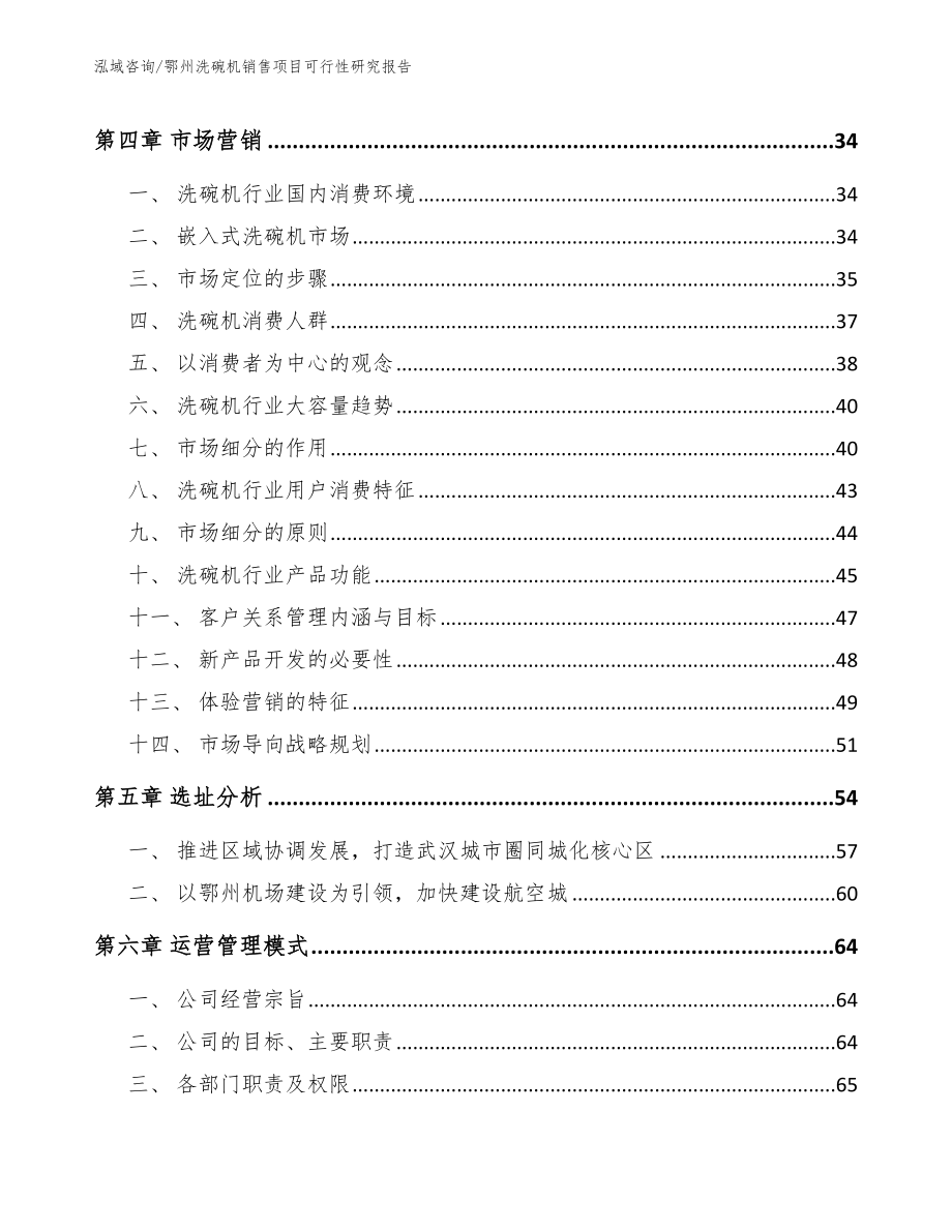 鄂州洗碗机销售项目可行性研究报告【模板参考】_第2页