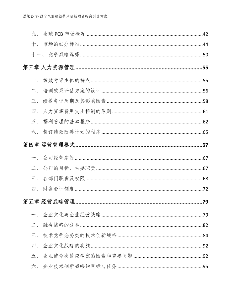 西宁电解铜箔技术创新项目招商引资方案_范文_第3页